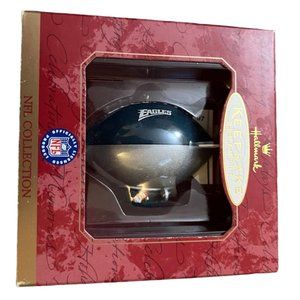 Hallmark Philadelphia Eagles NFL Football Ornament Team Logo Santa Blimp 1997